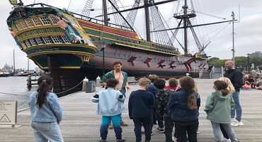 Groep 6A naar het Scheepvaartsmuseum